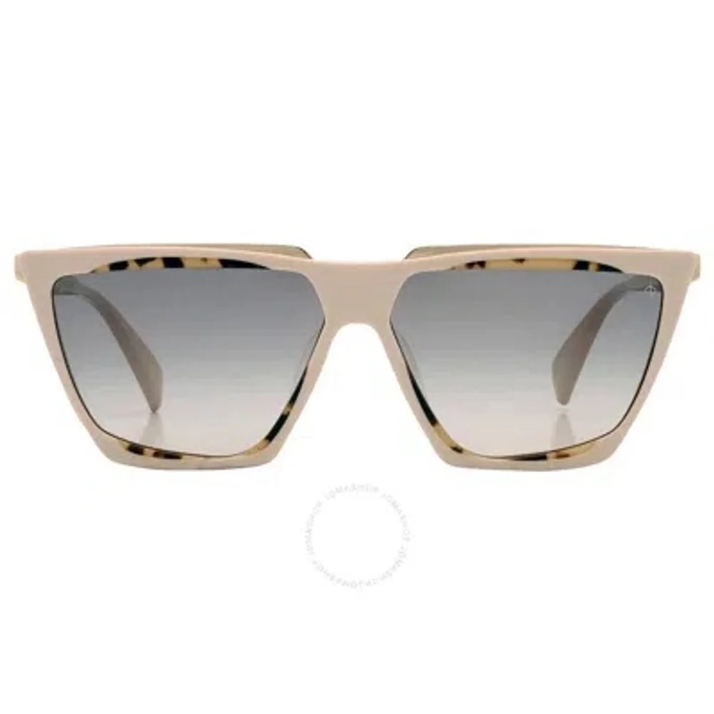 NWOT Rag & Bone RNB1049/G/S Browline Sunglasses Beige Havana Grey Gradient